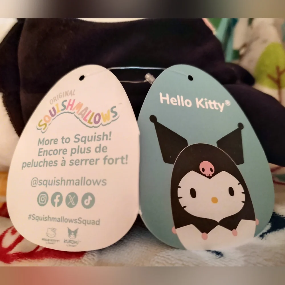 Squishmallows Hello Kitty in a Kuromi Hoodie 8